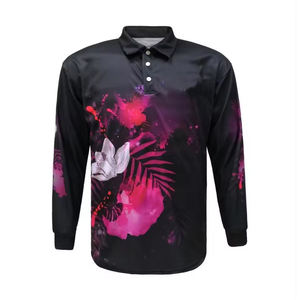 Diseña tu propio jersey de pesca Ropa deportiva Poliéster Impresión personalizada Sublimación Ropa de pesca de secado rápido - Product Image 1