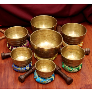 Cuencos Cantores de Meditación de Acero Inoxidable Ecológicos Tradicionales de Diseño, Instrumento de Sanación por Sonido, Equilibrio Espiritual de Yoga, Hechos a Mano - Product Image 1