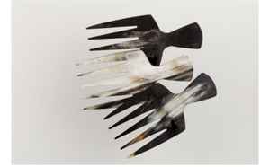 Venta al por mayor, peines comunes, cuerno de oveja y cuerno de buey Natural, peine de masaje para meridianos de cabeza media luna para uso de masaje - Product Image 2