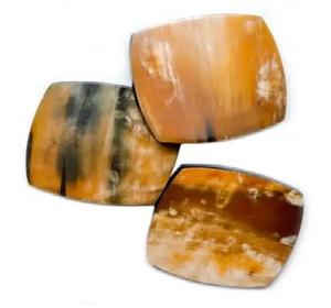 Juego de Posavasos de Cuerno de Búfalo y Buey Hechos a Mano, Ecológicos, de Primera Calidad, Clásicos y de Lujo, con 5 mm de Grosor para Protección de Mesas y Superficies - Product Image 4