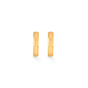 Pendientes de Aro Majestic Arc y Huggie en Oro con Detalles de Perlas de Zirconia y Diamantes - Product Image 3
