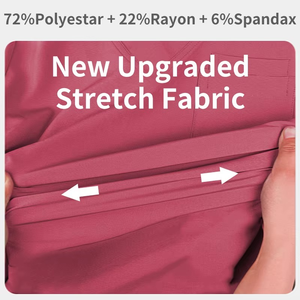 Ensemble d'uniformes d'hôpital, t-shirt à manches courtes et col en V et pantalon pour le travail en soins de santé, vêtements de travail d'infirmière, costume à manches courtes - Product Image 6