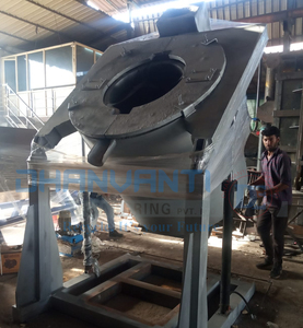 เตาหลอมเบ้าหลอมอลูมิเนียมประหยัดงบประมาณได้500กก. เครื่องจักรโลหะวิทยาโลหะราคาประหยัดปั๊มแบริ่งทนทาน - Product Image 4