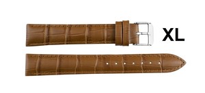 นาฬิกาข้อมือสายหนังนิ่มแบบคลาสสิกสุดหรูสายรัดข้อมือใช้ได้ทั้งชายและหญิง XL สีน้ำตาลอ่อน1307กันน้ำขนาด12-24มม. - Product Image 3