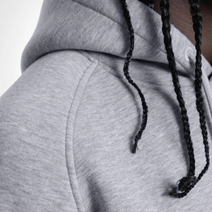 Sweat-shirt à capuche unisexe d'hiver, logo personnalisé, 100% coton, surdimensionné, polaire doux, vêtements de rue décontractés, manches raglan pour homme - Product Image 5