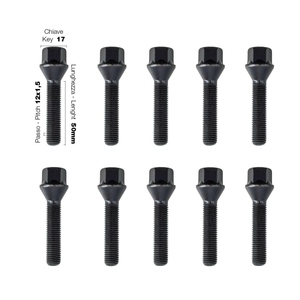 10 bulloni neri ch.17 12x1,5 l.50mm - Product Image 1
