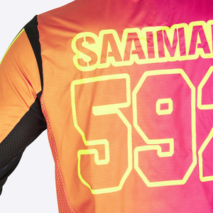 Maillot de moto respirant pour hommes Chemise de course personnalisée OEM avec impression de logo et fabrication de marque privée - Product Image 3