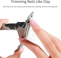 Coupe-ongles en acrylique pointu ensemble de manucure et de pédicure coupe-ongles tondeuse et conseils fournitures techniques essentielles pour les ongles