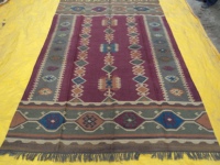 Tapis Kilim tissé à la main en laine et coton, tapis géométrique tribal, tapis bohème pour salon, chambre à coucher, tapis de sol