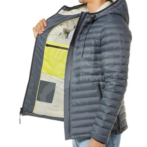 Veste d'hiver matelassée à manches longues confortable pour homme, col montant, logo sur le devant, fabriquée au Pakistan, haute qualité - Product Image 5