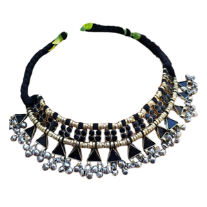 Nuevo Diseño Afgano Kuchi, Juego de Joyería de Boda para Mujer, Hecho a Mano, Turquesa, Plateado Antiguo, Último Modelo 2024, Collar y Aretes - Product Image 3