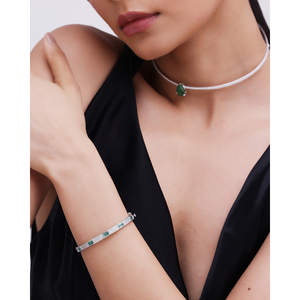 สร้อยข้อมือเพชรเอเมอรัลด์ยุคแจ๊ส - Product Image 3