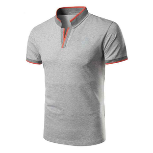 Tendance chaude été nouveaux hommes à manches courtes T-shirt mode broderie hommes Style Polo décontracté hommes haut - Product Image 6