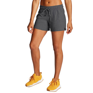 Vente en gros de shorts en polaire pour femmes de couleur unie avec cordon de serrage taille haute de qualité supérieure shorts en coton pour femmes nouveau style - Product Image 1