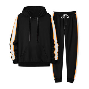 Survêtements de haute qualité 100% coton pour hommes, surdimensionnés, vêtements de sport d'hiver, conception en relief, respirant, logo personnalisé imprimé - Product Image 1