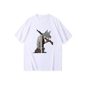 Mode hommes t-shirts en gros coton uni surdimensionné à manches courtes gym décontracté à la mode personnalisé imprimé en vrac streetwear porter - Product Image 4