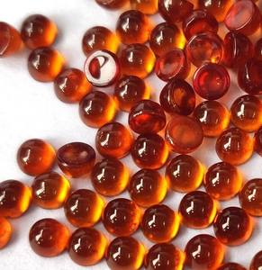 พลอยโกเมนเฮสโซไนต์โกเมนทรงกลม5มม. เรียบด้านหลังแบบเรียบอัญมณีโกเมนแบบหลวม - Product Image 5