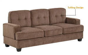 Canapé trois places en tissu - Product Image 2