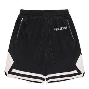 Vintage Custom Casual <b>Basketball</b> Uniform <b>Shorts</b> <b>Men</b> High Quality Double Mesh Retro Training Quick Dry Breathable High Waist - Product Image 1