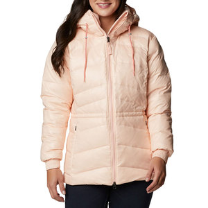 Womens High Puffer <b>Jacket</b> Down Soft Pink Color Cotton Filling Diamond Quilted Nylon Lining Winter <b>Jackets</b> - Product Image 1