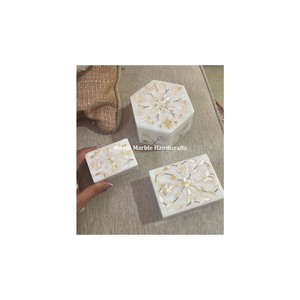 Nuevo regalo clásico tradicional caja de incrustaciones de piedras preciosas madre perla alta calidad hecho a mano duradero Almacenamiento de joyas artículo de embalaje - Product Image 3