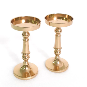 Bougeoir en laiton poli de qualité supérieure pour la décoration de mariage Nouveauté Bougeoir moderne - Product Image 5