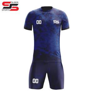Mode nouveaux ensembles d'uniformes de football personnalisés maillot de football par sublimation maillot de football en polyester vêtements de sport - Product Image 3