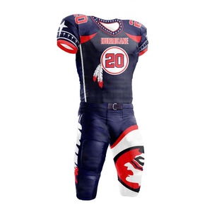 Conjunto de Uniforme de Fútbol Americano Transpirable y Fácil de Usar, Sublimado, Manga Corta, Tallas Grandes, Servicio OEM, Anti-UV - Product Image 5