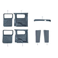 Juego de Molduras Interiores de Plástico ABS VKM PLASTIK RHD-LHD, 100% Compatible, Alta Calidad, Colores Personalizados, IP Autorizada Especialmente