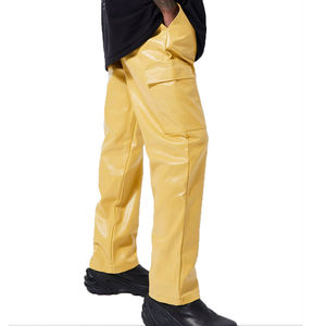 กางเกงหนังผู้ชายน้ำหนักเบา คุณภาพสูง พิมพ์โลโก้ตามสั่ง ปักลาย ระบายอากาศได้ดี ทรงตรง สไตล์ลำลอง ขายส่ง - Product Image 6