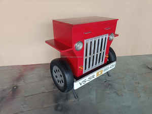 Étagère et comptoir de rangement pour automobile sur le thème Jeep Comptoir Bo-nut fabriqué à la main Présentoir d'hôtel indien fabriqué à la main sur mesure - Product Image 4