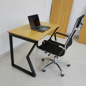 MBamboo <b>Desk</b> 100x60cm <b>Foldable</b> Laptop Table with Assembled Iron Legs Simple Design Style for Bedroom or Home <b>Office</b>-BFMB001 - Product Image 4
