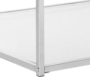 Table d'affichage en marbre blanc canapé de salon pièce maîtresse élégante Table basse grande Table d'affichage en métal de vente chaude Offre Spéciale - Product Image 5