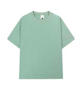 Verano caliente tendencia estilo venta 230gsm 100% algodón camiseta serigrafiada de gran tamaño cuello redondo Camiseta - Product Image 5