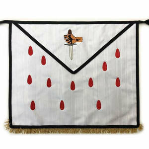 Delantales Masónicos Personalizados Unisex del Rito Francés MB Maestro Masón Bordados - Product Image 3