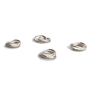 Anneau de serviette élégant en argent de style bague, parfait pour la décoration quotidienne de la table à manger, les fêtes, les événements et l'utilisation moderne à la maison, en provenance d'Inde - Product Image 6