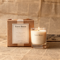 Bougies parfumées à la fleur LED sans flamme ou massage de Noël pour bougie Coffret personnalisable logo de luxe Déco Bougies parfumées