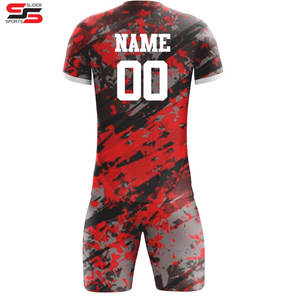 Vente en gros d'usine, ensembles d'uniformes de football personnalisés par sublimation, unisexes, respirants, en polyester, pour l'été et l'hiver, kit de maillot imprimé pour adultes - Product Image 4