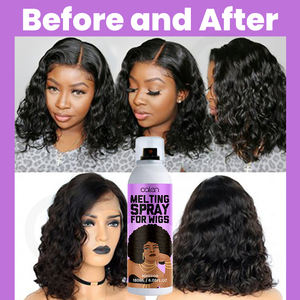 Luxfume 180ml vente en gros longue durée forte tenue perruque colle adhésive organique et végétalien imperméable à l'eau dentelle tenant spray fondant - Product Image 5