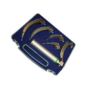 Premium Manual Fiber <b>Optic</b> Laryngoscope Set LED Handle Stainless Steel Blades Custom Sizes General Surgery Use 1 Year Warranty - Product Image 2