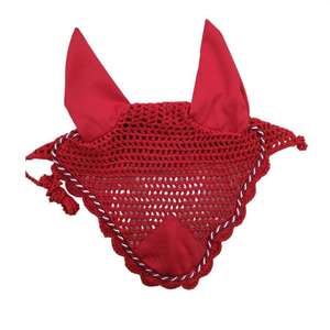 Élégant Voile de mouche de cheval en crochet fait à la main Bonnet d'oreille à paillettes Décor doux et respirant Parfait pour l'équitation - Product Image 3