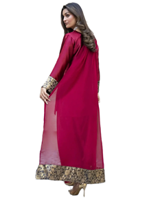 Elegante y elegante Shalwar Kameez largo para Mujer | Vestido de fiesta paquistaní moderno | Traje para ocasiones especiales - Product Image 4