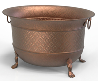 Jardinières en fer martelé finition laiton antique vente chaude Pots de fleurs élégants pour la décoration de la maison et du jardin au meilleur prix