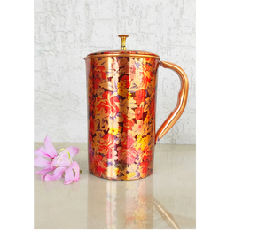 เหยือกทองแดงแบบกำหนดเองสำหรับการดื่มในสไตล์ใหม่สำหรับของตกแต่งห้องครัวในบ้านและงานฝีมือจากธรรมชาติ - Product Image 4