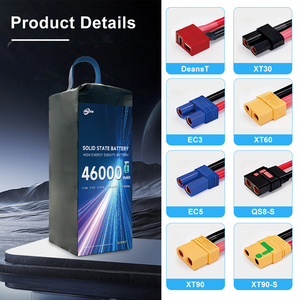 14S46Ah 고전압 리포 배터리 FPV 드론 RC 쿼드콥터 레이싱 드론 및 멀티 로터 UAV용 경량 고방전 배터리 - Product Image 4