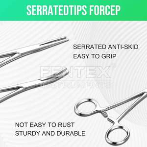 คีมตัดแผ่นกันยุงลายฮาสเตทเครื่องมือผ่าตัดพื้นฐานทำจากสเตนเลสโค้งและตรง - Product Image 6