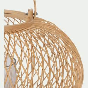 Top nouveau Design bambou rotin Portable lanterne lanterne décorative naturelle à la main maison hôtel décoration - Product Image 3