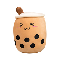 Lot de 25 jouets promotionnels en forme de tasse Boba avec oreiller en peluche pour enfants