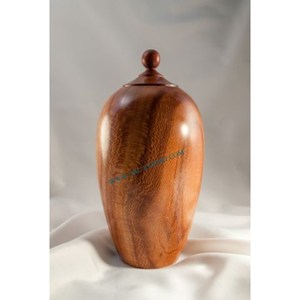 Recipiente de recuerdo de cenizas de mesa de madera, cenizas hechas a mano pulidas brillantes, accesorios funerarios hechos a mano para macetas y tarros de almacenamiento conmemorativo - Product Image 1