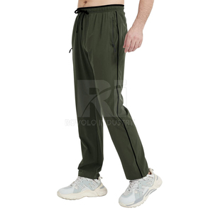Pantalon décontracté pour homme, fabriqué en usine, personnalisé, léger, 100 % coton, confortable, lavé, respirant, séchage rapide, taille mi-haute, coupe droite - Product Image 3